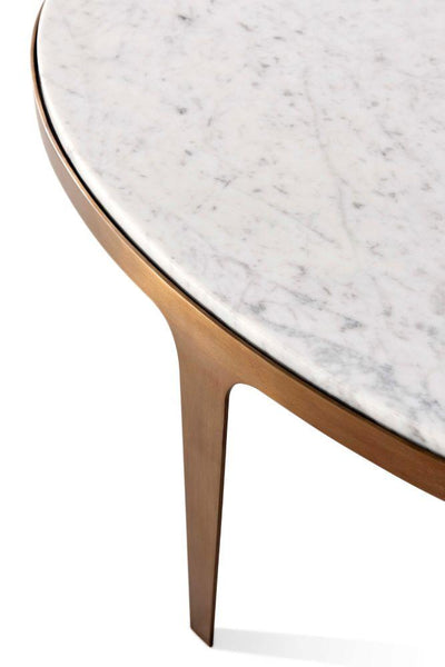 Theodore Alexander Living Gennaro Oval Marble Coffee Table House of Isabella UK