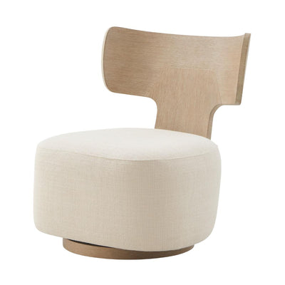 Theodore Alexander Living Repose Collection Wooden Upholstered Swivel Chair House of Isabella UK