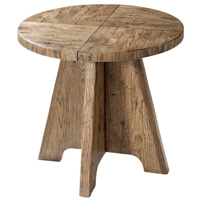 Theodore Alexander Living Round Side Table Mill Hill in Echo Oak House of Isabella UK