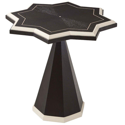 Theodore Alexander Living Side Table Atticus in Ebonized Oak House of Isabella UK