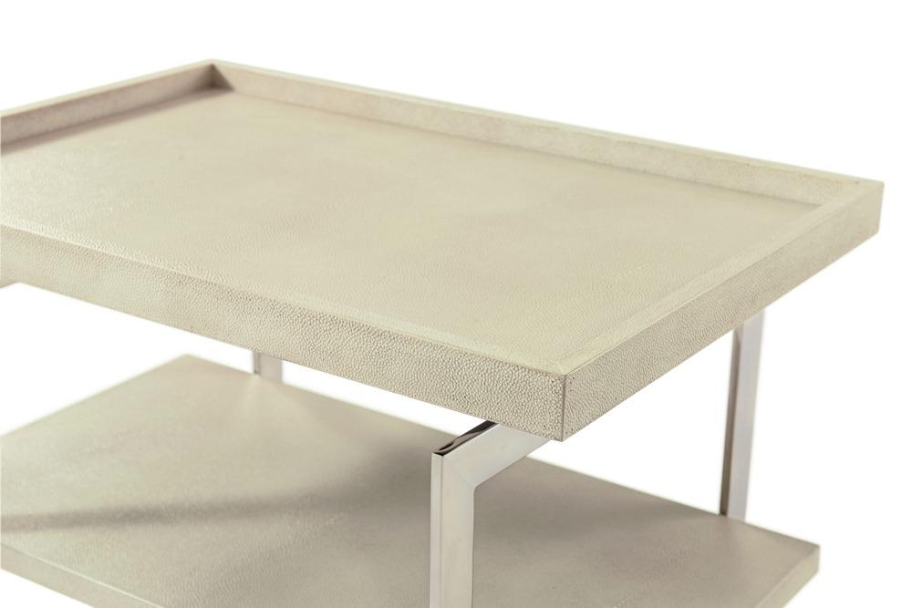 Theodore Alexander Living Ta Studio Side Table Landry in Overcast Finish House of Isabella UK