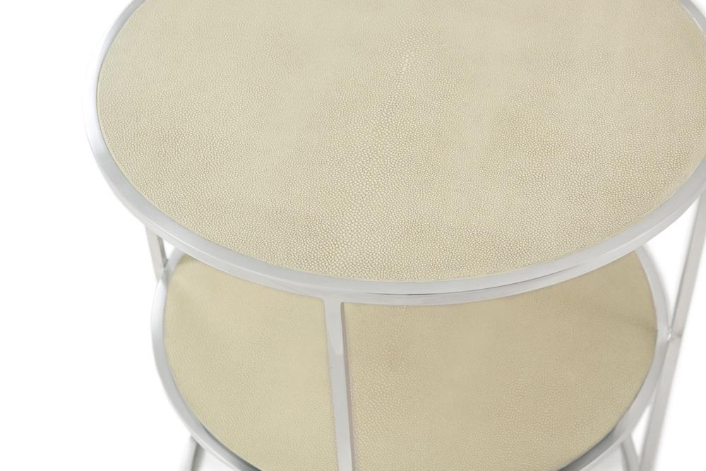 Theodore Alexander Living Ta Studio Side Table Tripp in Overcast Embossed House of Isabella UK