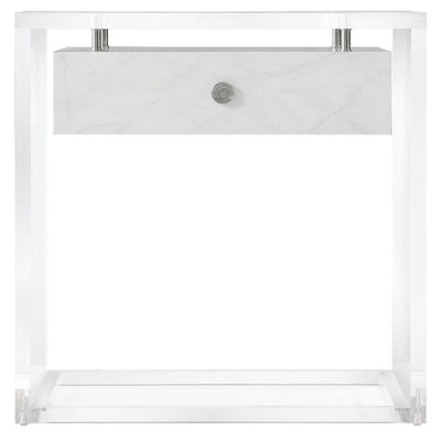 Theodore Alexander Sleeping Generation Side Table in Faux Carrara House of Isabella UK