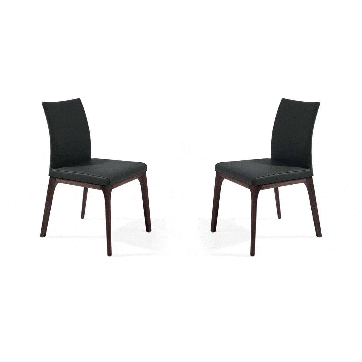 Tommy Franks Dining Hague Dining Chair - Set of 2 - Mustang Black House of Isabella UK