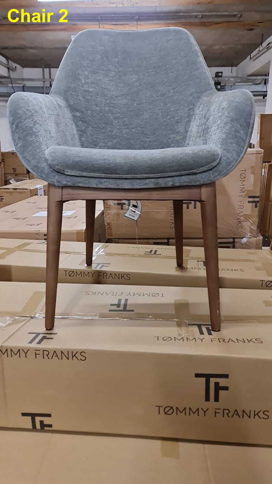 Tommy Franks Dining Polanco Dining Chair - Seamist ( Marks and scrapes ) | OUTLET House of Isabella UK