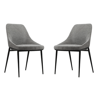 Tommy Franks Dining Scande Dining Chair - Set of 2 - Grey House of Isabella UK