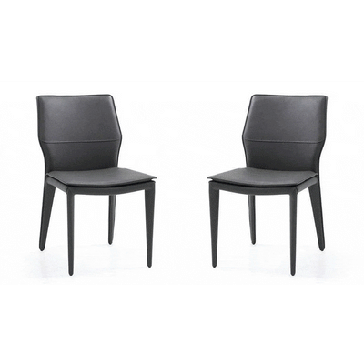Tommy Franks Dining Va Dining Chair - Set of 2 - Black House of Isabella UK