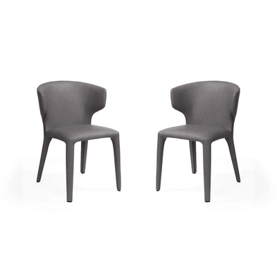 Tommy Franks Dining Vela Dining Chair - Set of 2 - Graphite House of Isabella UK