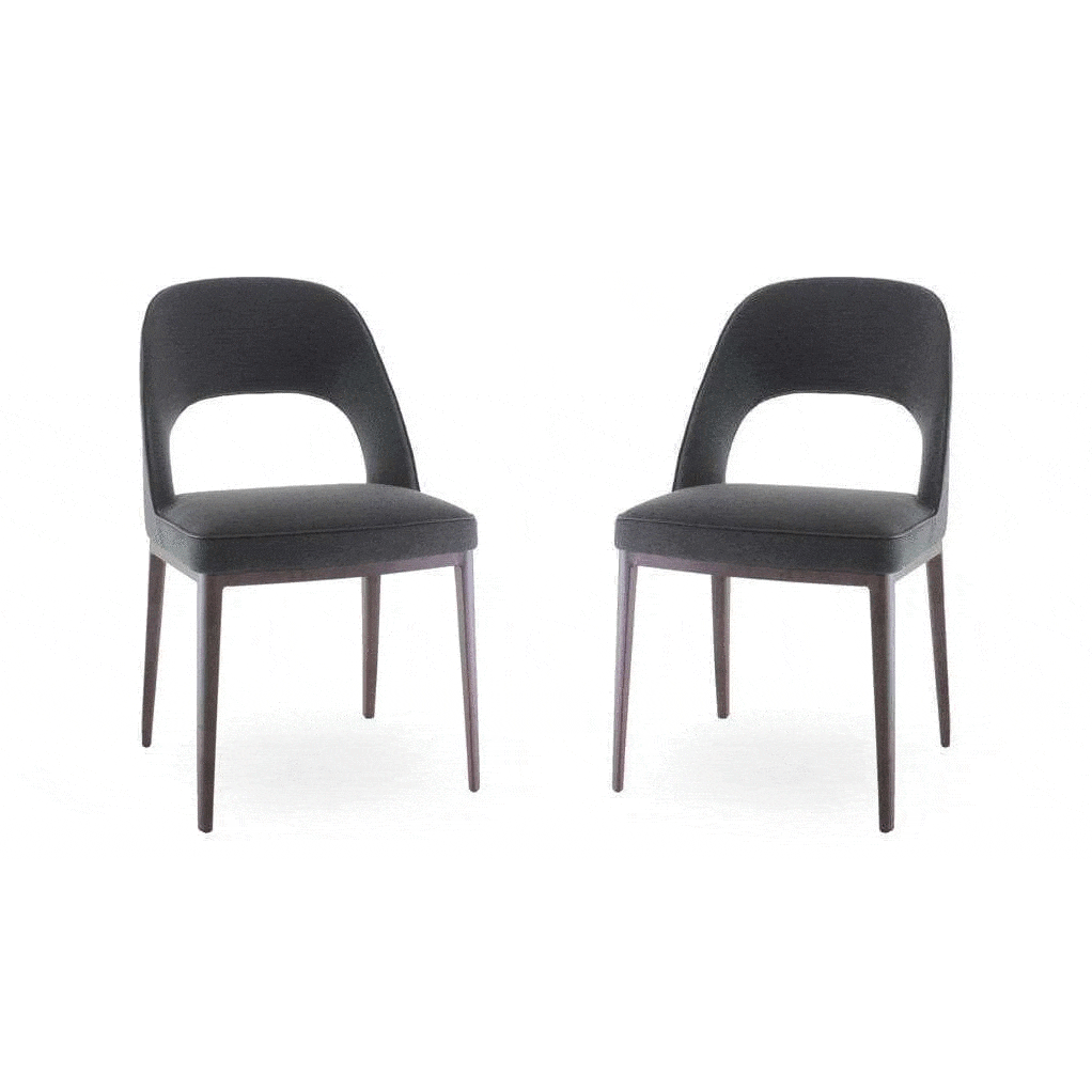 Tommy Franks Dining Verna Dining Chair - Set of 2 - Dark Grey House of Isabella UK