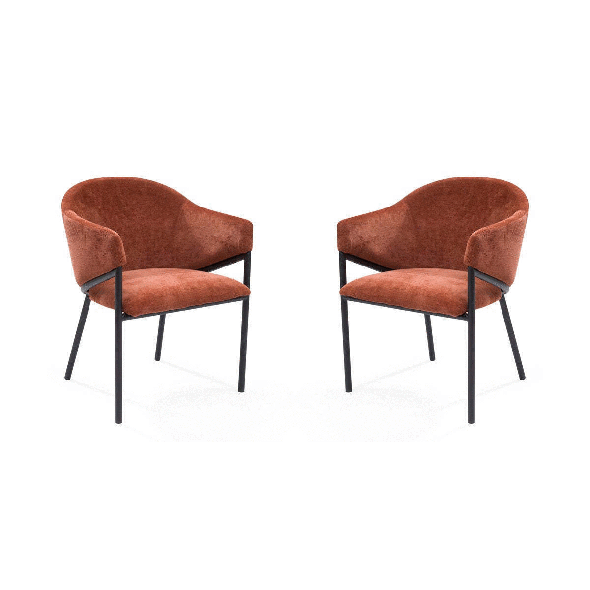 Aidan Armchair - Rust - Set of 2 (slight damage) | OUTLET – House of ...