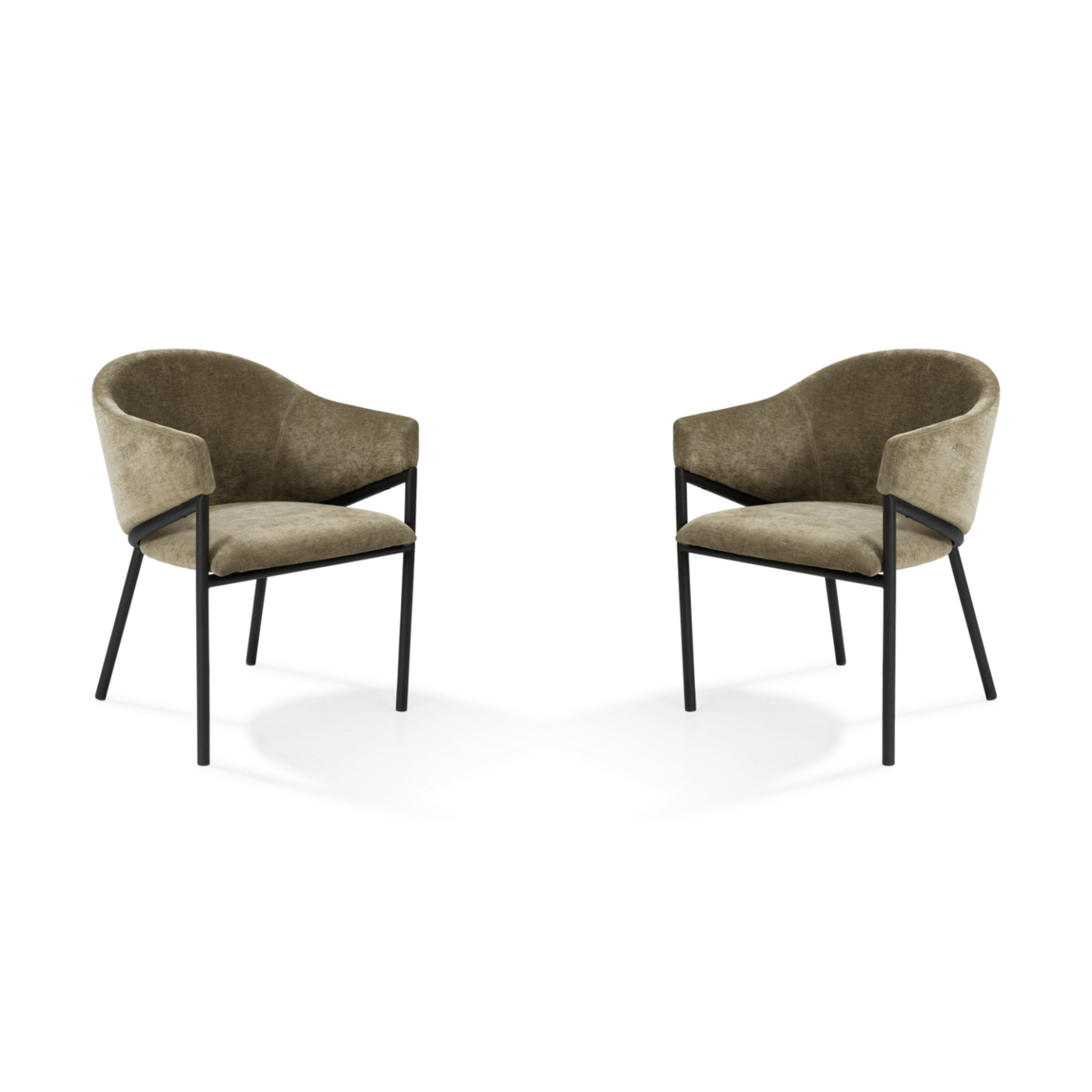 Tommy Franks Living Aidan Armchair - Set of 2 - Olive House of Isabella UK