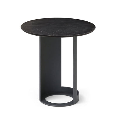 Tommy Franks Living Alban Side Table - Black Marble House of Isabella UK