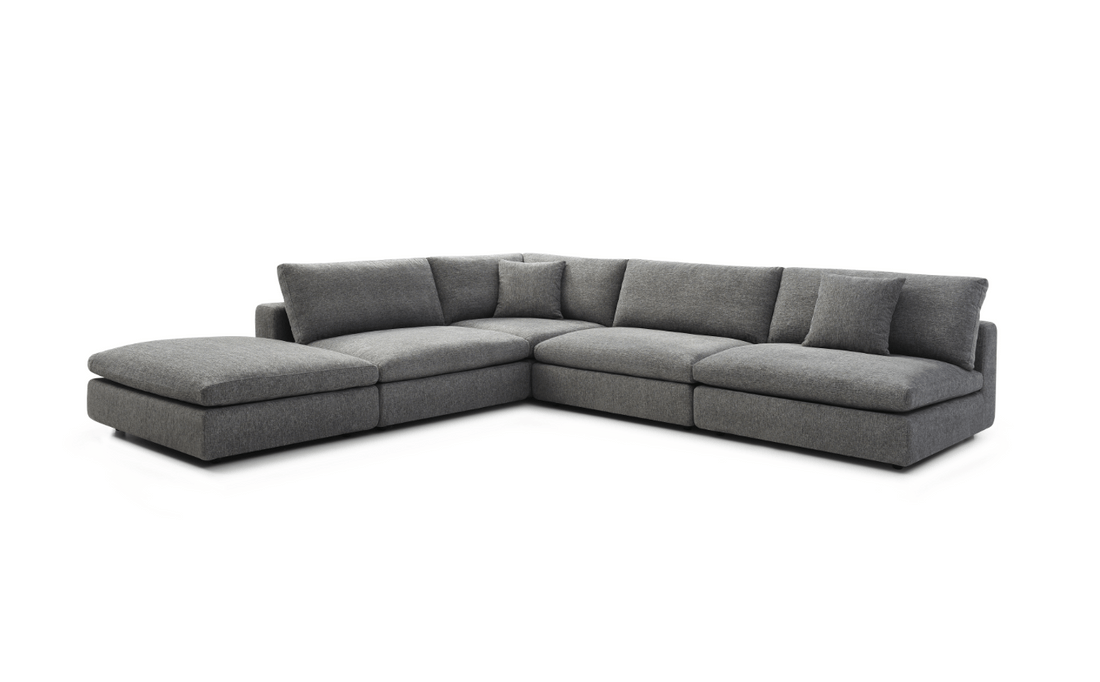 Tommy Franks Living Blanco 5 Piece Modular Sofa - Charcoal House of Isabella UK