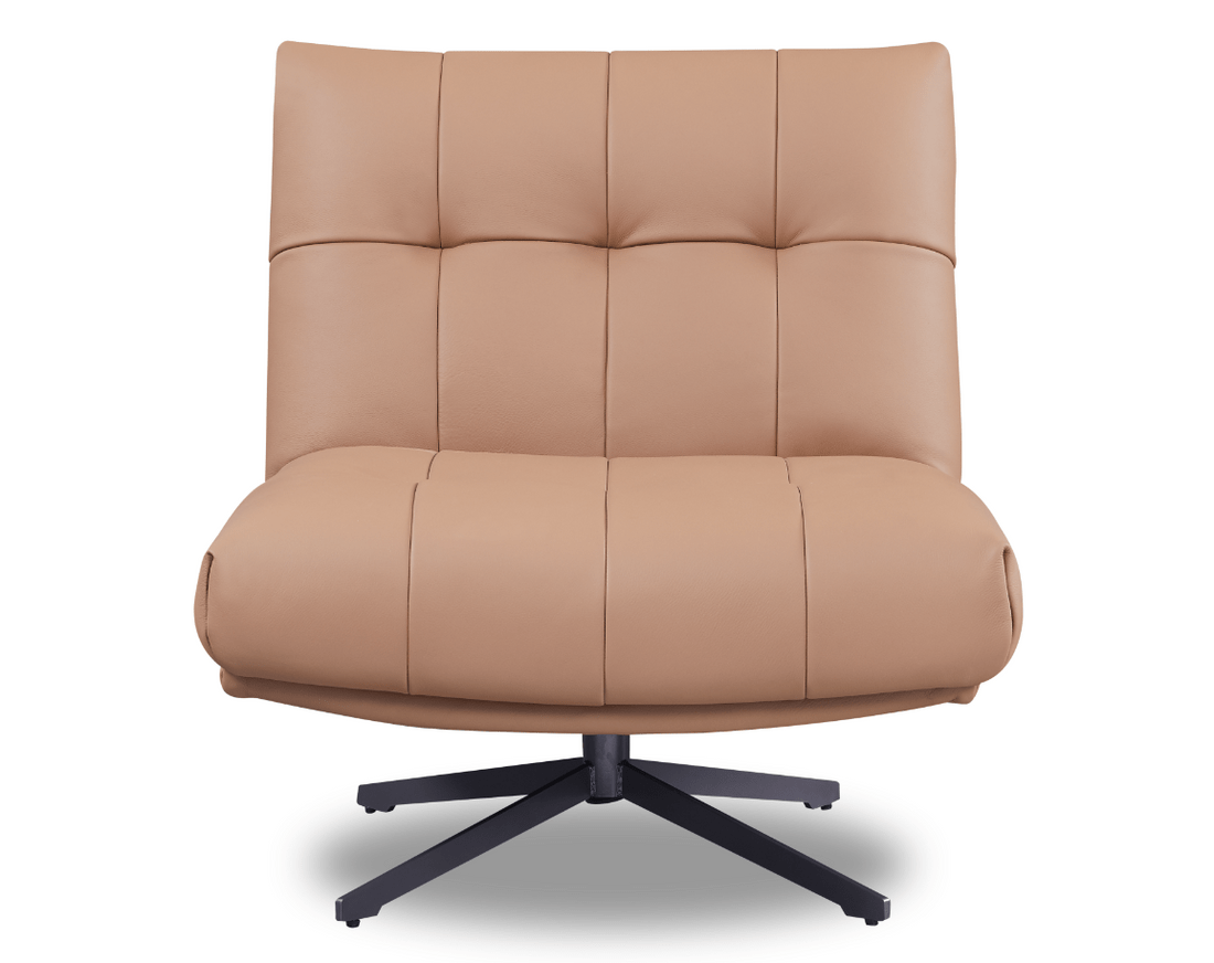 Tommy Franks Living Cesola Swivel Chair - Tan House of Isabella UK