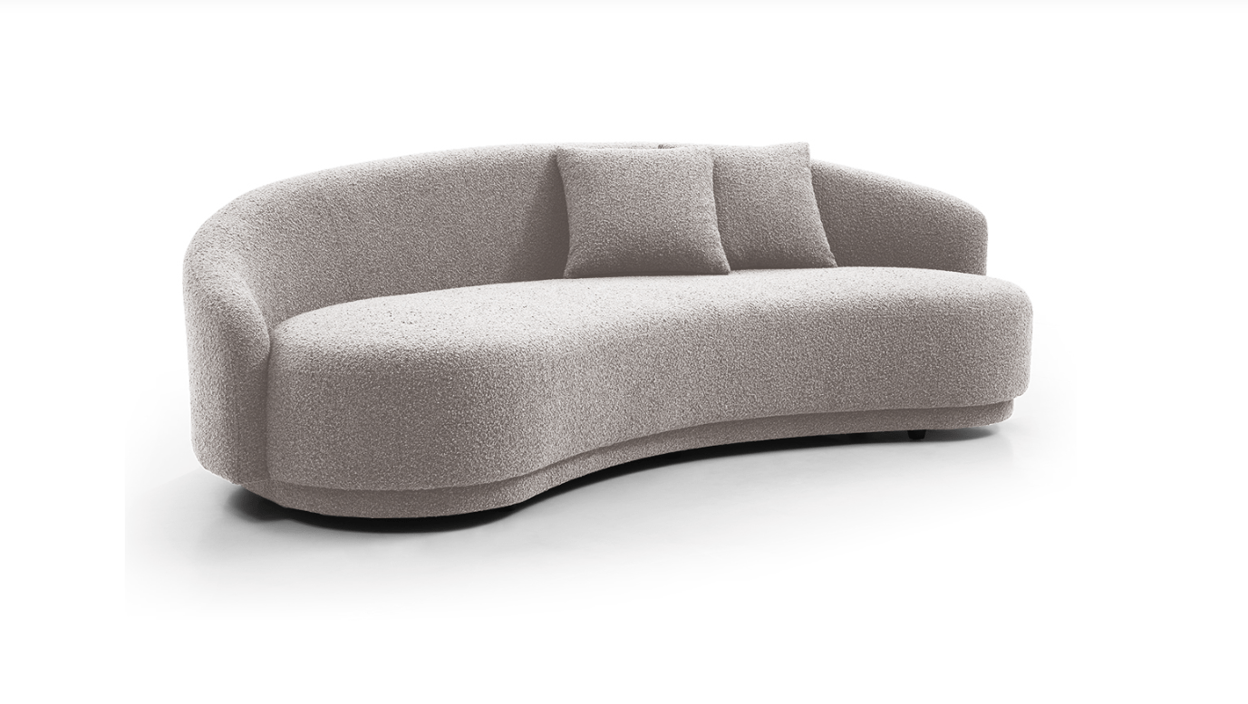 Tommy Franks Living Cove 4-Seater Sofa - Steam Bouclé House of Isabella UK