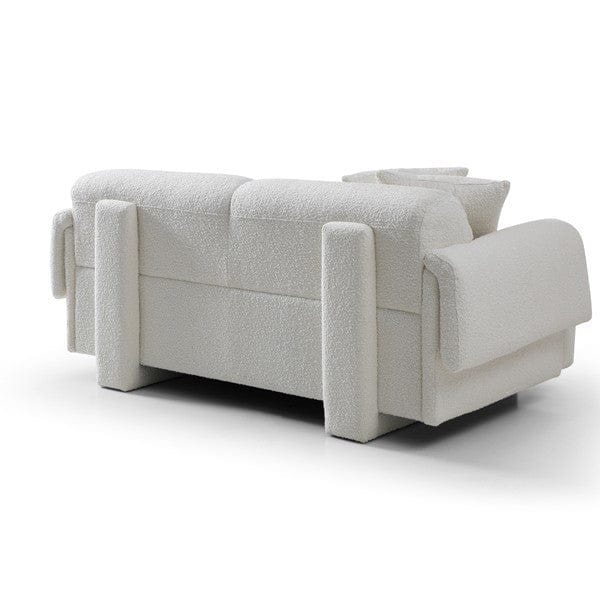 Tommy Franks Living Frankie 2-Seater Lounge - Chex Polar Bouclé House of Isabella UK