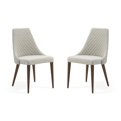 Tommy Franks Living Kusa Dining Chair - Set of 2 - Pale Brown House of Isabella UK