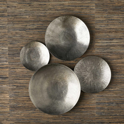 Uttermost Accessories Black Label Aitana Metal Wall Decor - Silver, S/3 House of Isabella UK