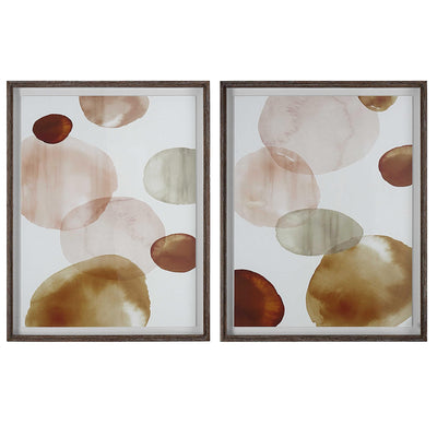 Uttermost Accessories Black Label Blush Lagoon Framed Prints, S/2 House of Isabella UK
