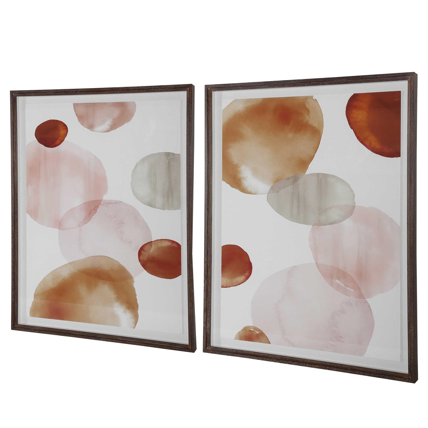 Uttermost Accessories Black Label Blush Lagoon Framed Prints, S/2 House of Isabella UK