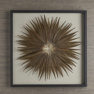 Uttermost Accessories Black Label Feather Burst Shadow Box House of Isabella UK