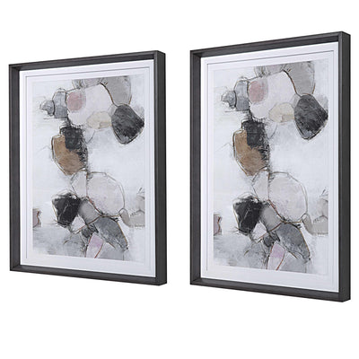 Uttermost Accessories Black Label Plunging Pastels Framed Prints, S/2 House of Isabella UK