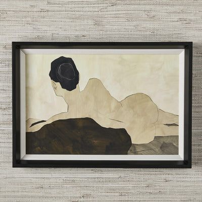 Uttermost Accessories Black Label Woman in Repose Framed Print House of Isabella UK