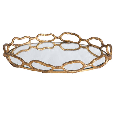 Uttermost Accessories Cable Chain Mirrored Tray House of Isabella UK