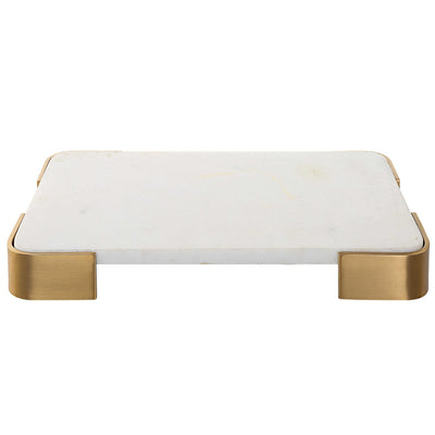 Uttermost Accessories Elevated Tray/plateau - White Marble Small House of Isabella UK