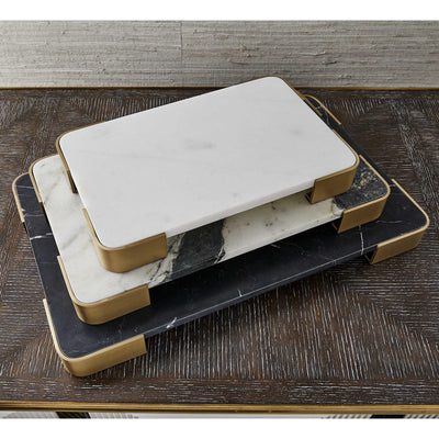 Uttermost Accessories Elevated Tray/plateau - White Marble Small House of Isabella UK