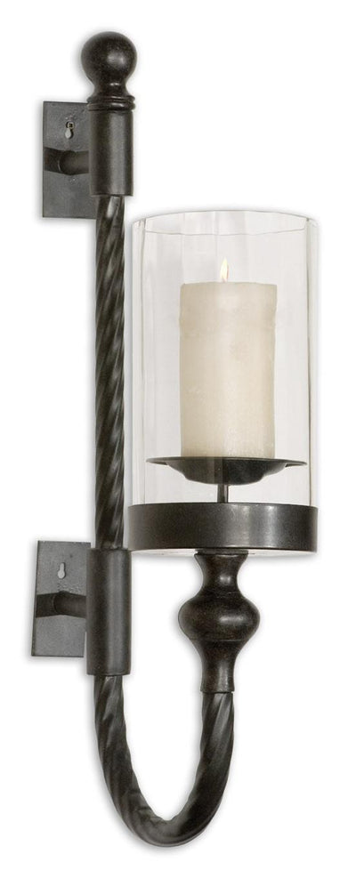 Uttermost Accessories Garvin Twist Metal Light with Candle House of Isabella UK