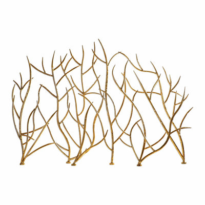 Uttermost Accessories Gold Branches Decorative Fireplace Screen House of Isabella UK