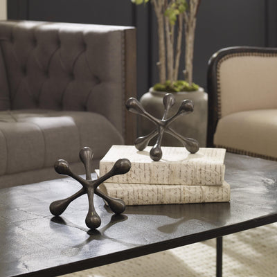 Uttermost Accessories Harlan Black Nickel Objects, S/2 House of Isabella UK