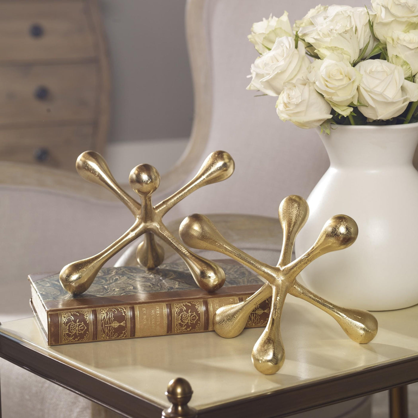 Uttermost Accessories Harlan Brass Objects Set/2 House of Isabella UK