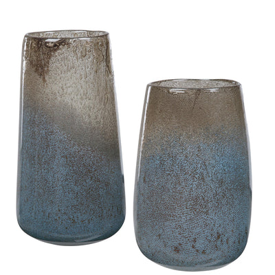 Uttermost Accessories Ione Seeded Glass Vases, S/2 House of Isabella UK