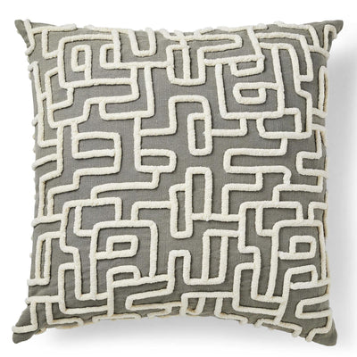 Uttermost Accessories Labyrinth Cushion - Gray House of Isabella UK