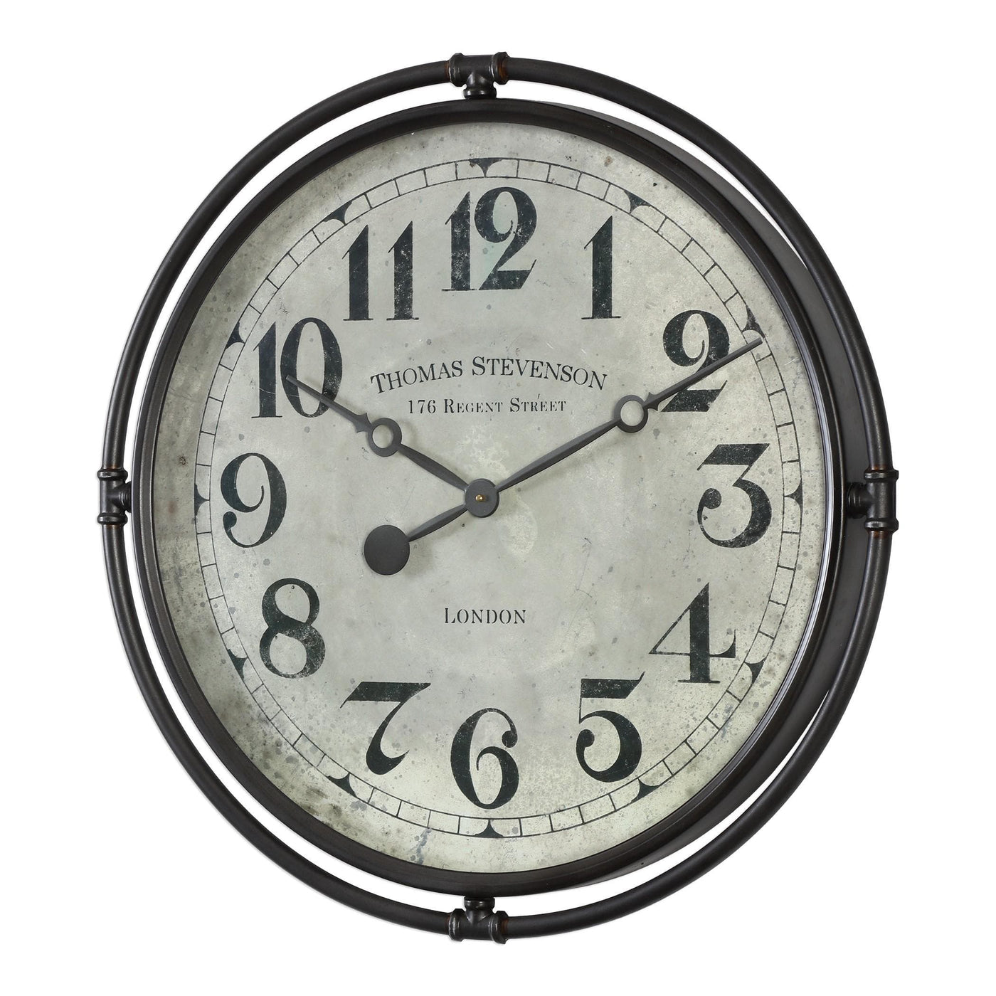 Uttermost Accessories Nakul Industrial Wall Clock House of Isabella UK