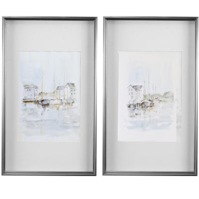 Uttermost Accessories New England Port Framed Prints, S/2 House of Isabella UK