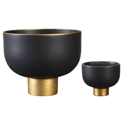 Uttermost Accessories Offering Bowls - Black, S/2 House of Isabella UK