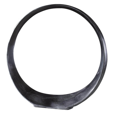 Uttermost Accessories Orbits Black Nickel Large Ring Sculpture House of Isabella UK