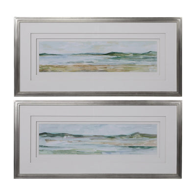 Uttermost Accessories Panoramic Seascape Framed Prints Set/2 House of Isabella UK