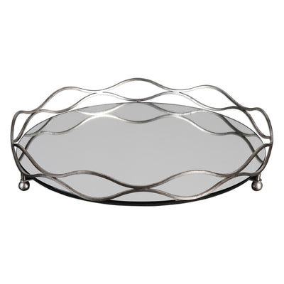 Uttermost Accessories Rachele Mirrored Silver Tray House of Isabella UK
