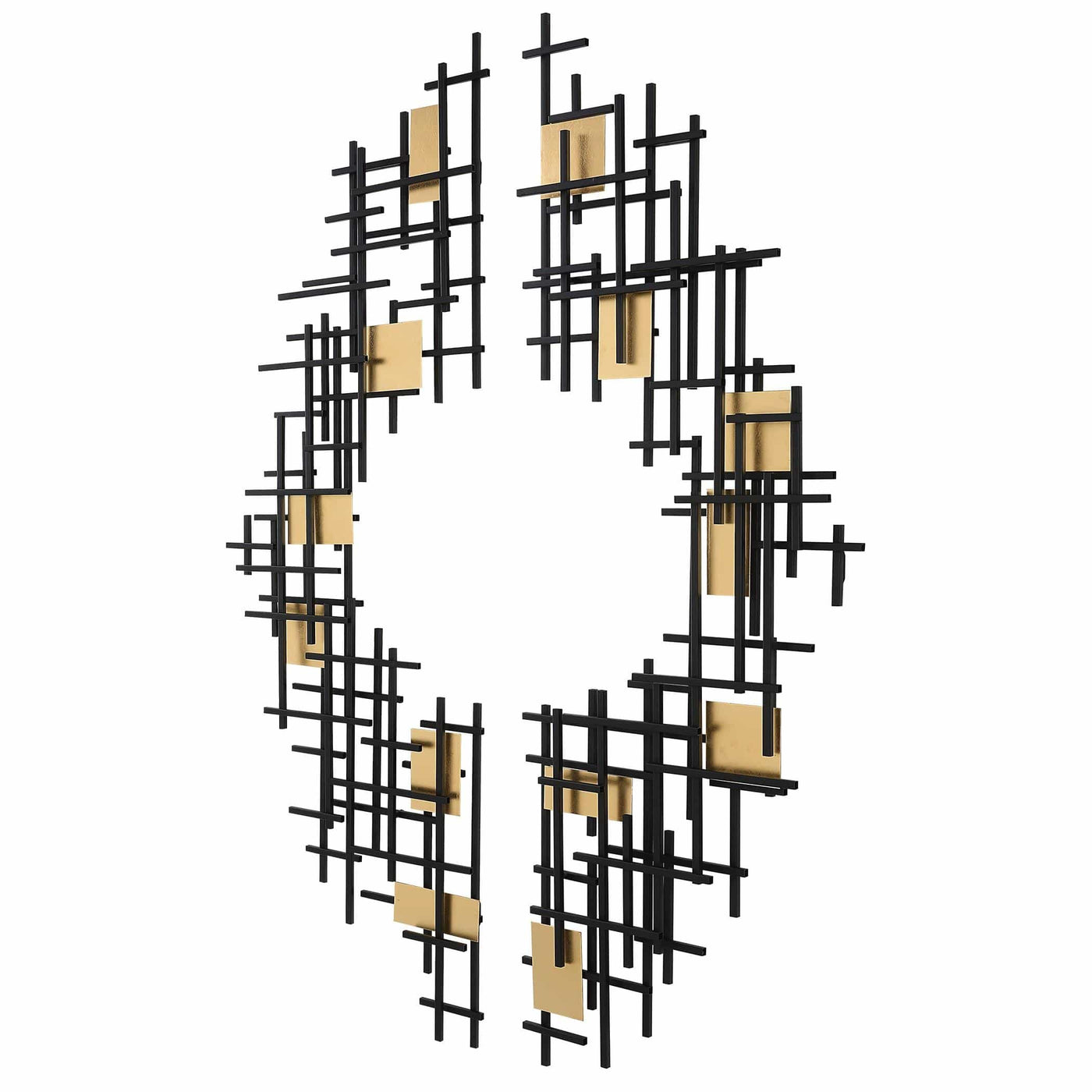 Uttermost Accessories Reflection Metal Grid Wall Decor, S/2 House of Isabella UK