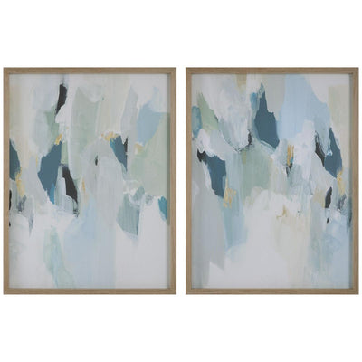 Uttermost Accessories Seabreeze Abstract Framedcanvas Prints Set/2 House of Isabella UK