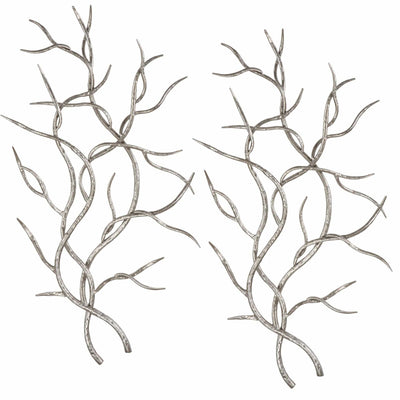 Uttermost Accessories Silver Branches Wall Art S/2 House of Isabella UK