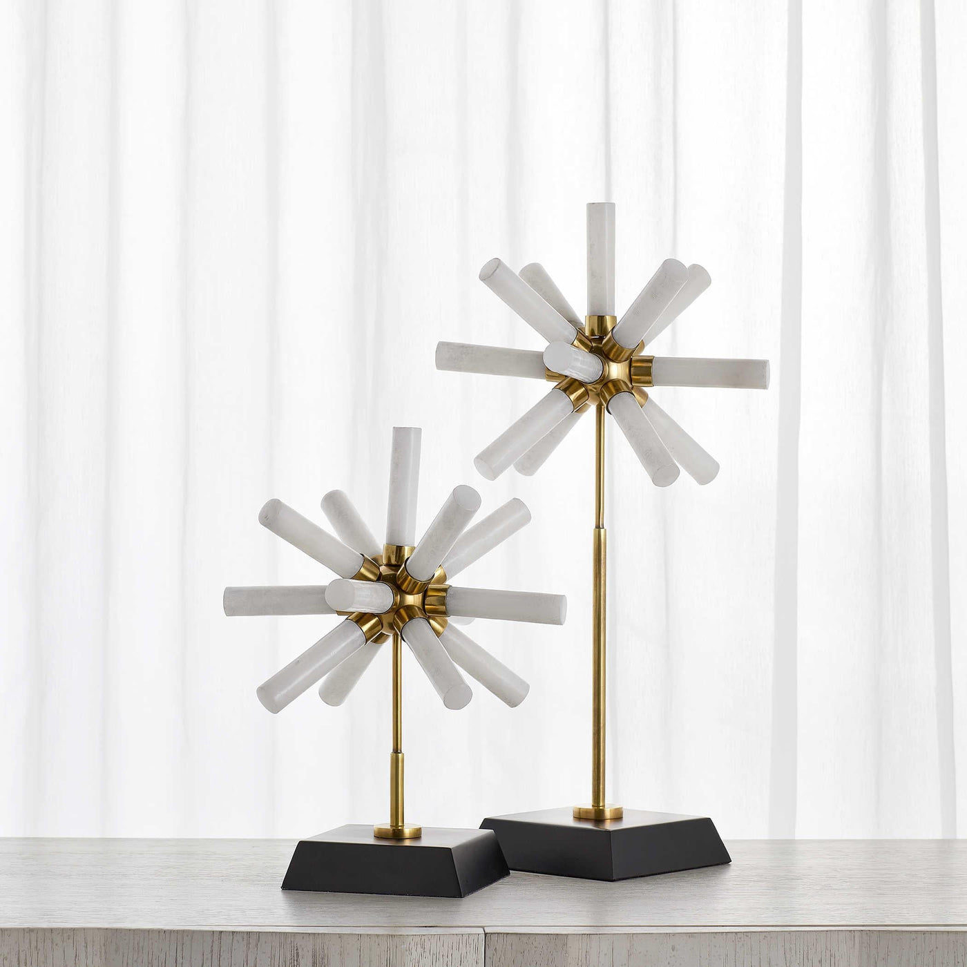 Uttermost Accessories Snowflake Sculptures, S/2 House of Isabella UK