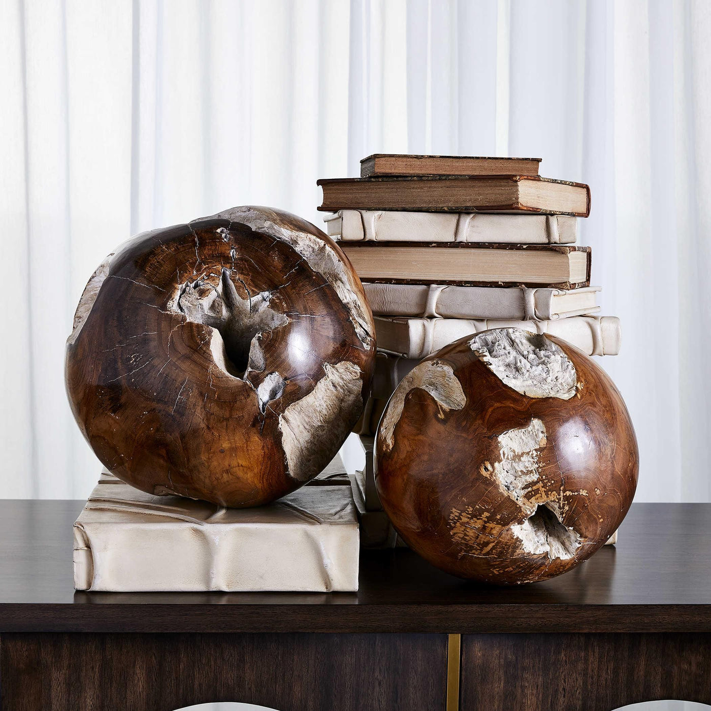 Uttermost Accessories Teak Rounds, S/2 House of Isabella UK