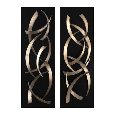 Uttermost Accessories Uttermost Brushstrokes Metal Wall Art, S/2 House of Isabella UK
