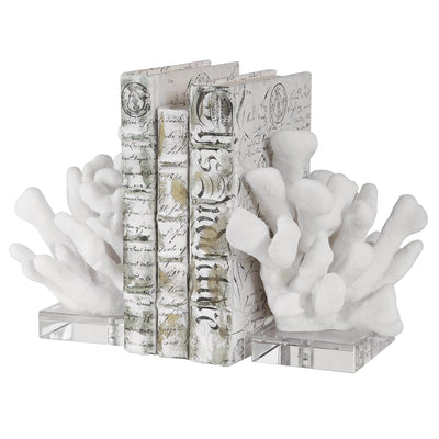 Uttermost Accessories Uttermost Charbel White Bookends, Set/2 House of Isabella UK