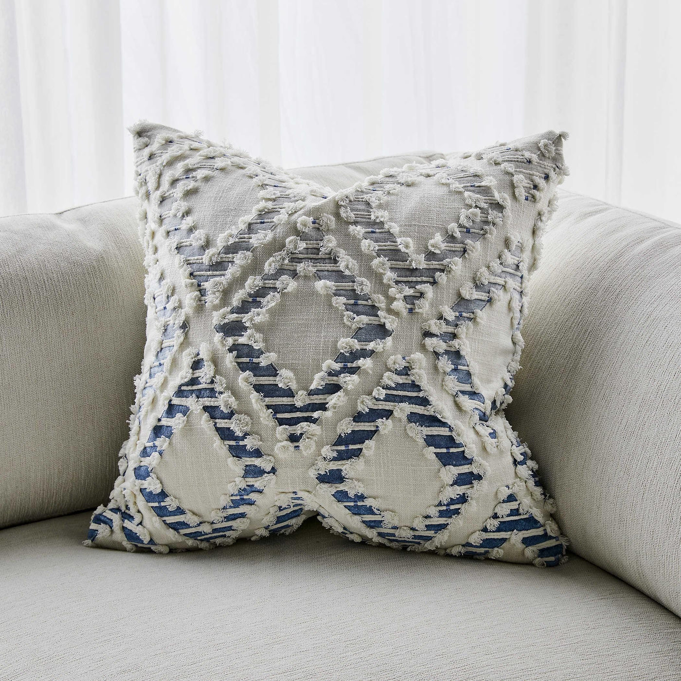Uttermost Accessories Uttermost Fringe Element Cushion - Ombre Blue House of Isabella UK